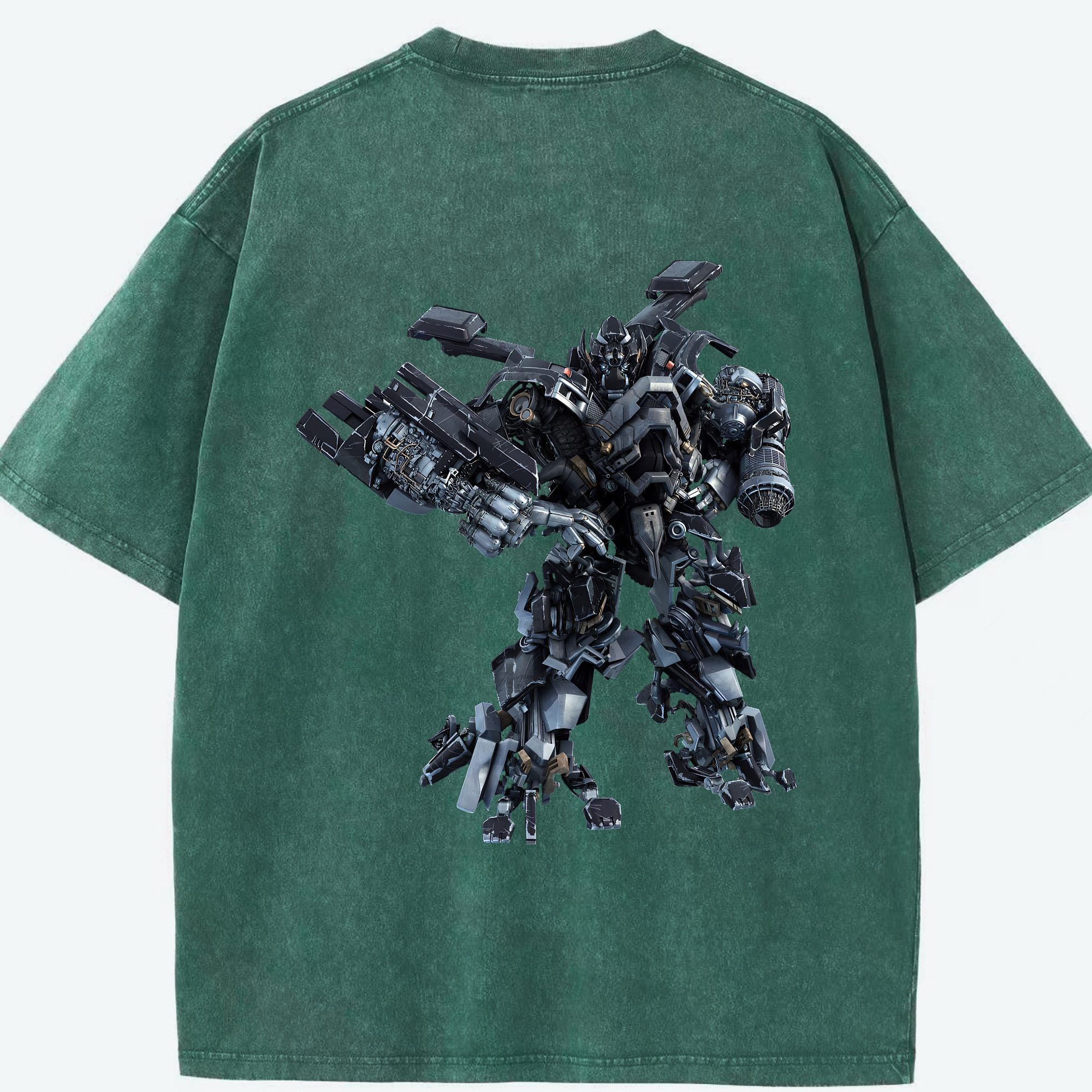 （画像用） Transformers トランスフォーマー 綿100% ヴィンテージ風 半袖Tシャツ（背面プリント）